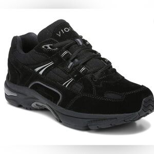 VIONIC Women Black Genuine Suede PRISTINE Walker 9.5 WIDE Orthotic Arch Support2